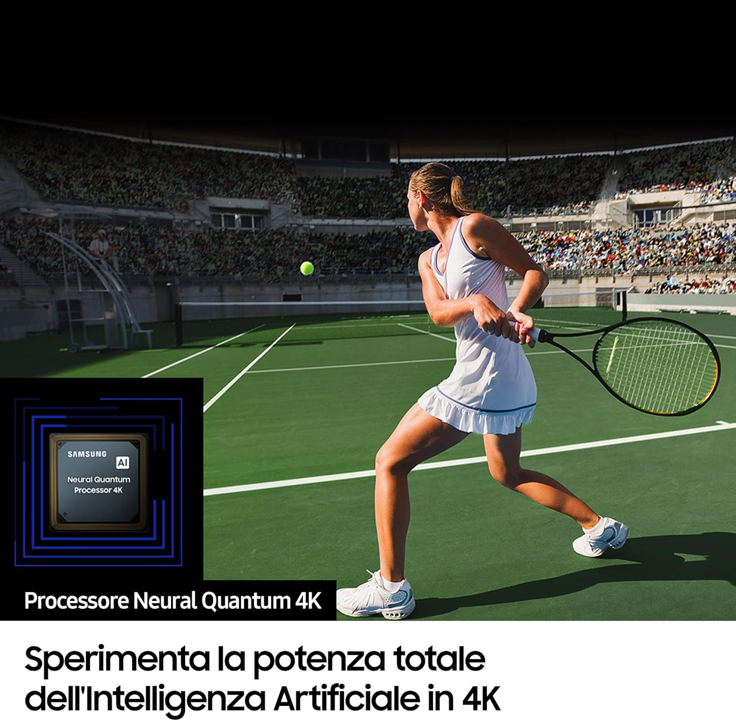 Samsung TV Neo QLED QE55QN85CATXZT, Smart TV 55 Serie QN85C, Neo QLED 4K UHD, Dolby Atmos, Alexa e Google Assistant integrati, Bright Silver, 2024, DVB-T2 Samsung TV Neo QLED QE55QN85CATXZT, Smart TV 55 Serie QN85C, Neo QLED 4K UHD, Dolby Atmos, Alexa e Google Assistant integrati, Bright Silver, 2024, DVB-T2