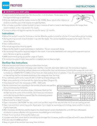 Miniatura 10 de MAM Comfort - Chupete para bebé, 100% silicona ligera, estuche esterilizador, unisex, 0-3 meses (paquete de 2)