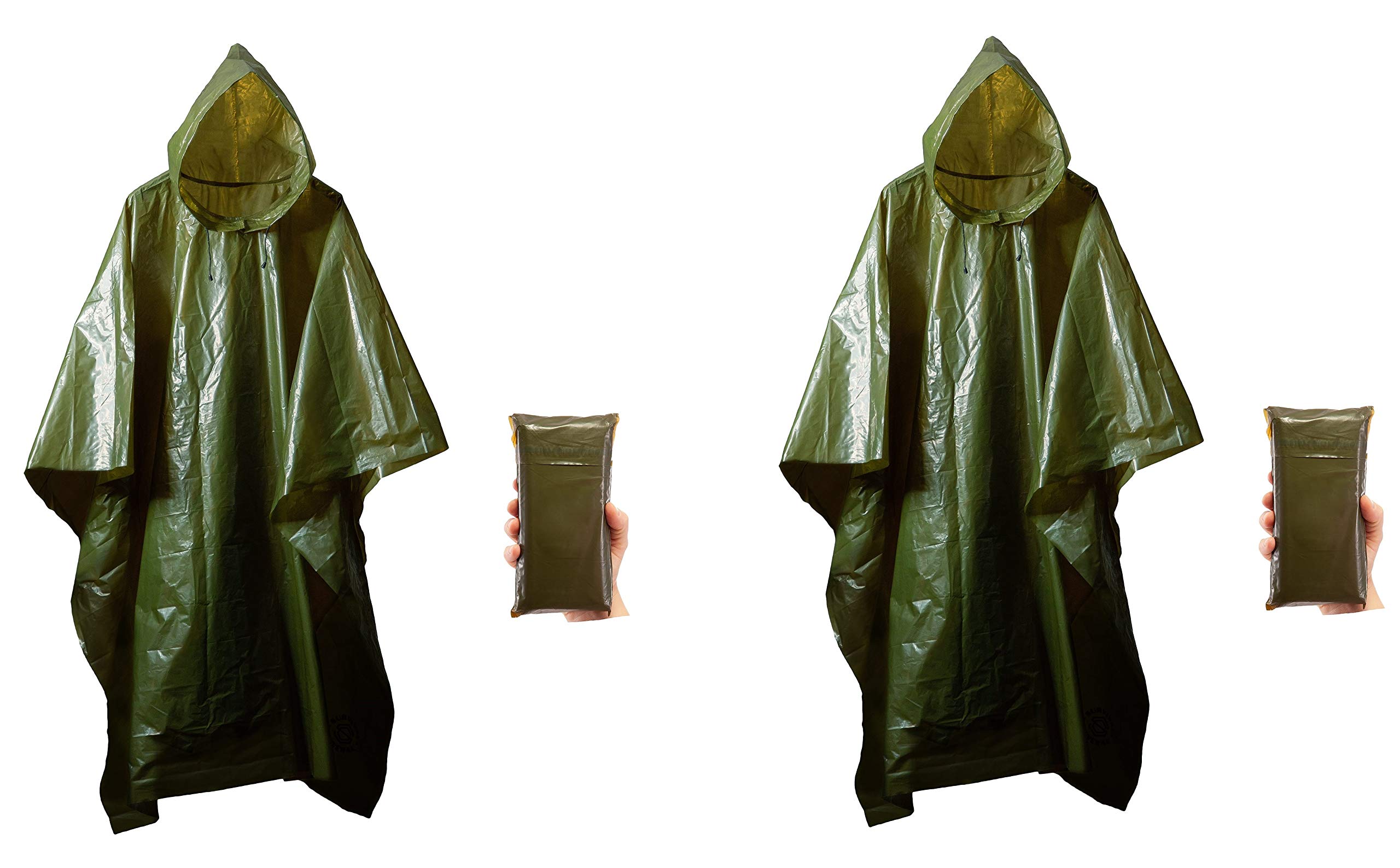 Survival General2 Pack Lightweight Rain Gear Poncho Emergency Cover Shelter Norwegian Military Style