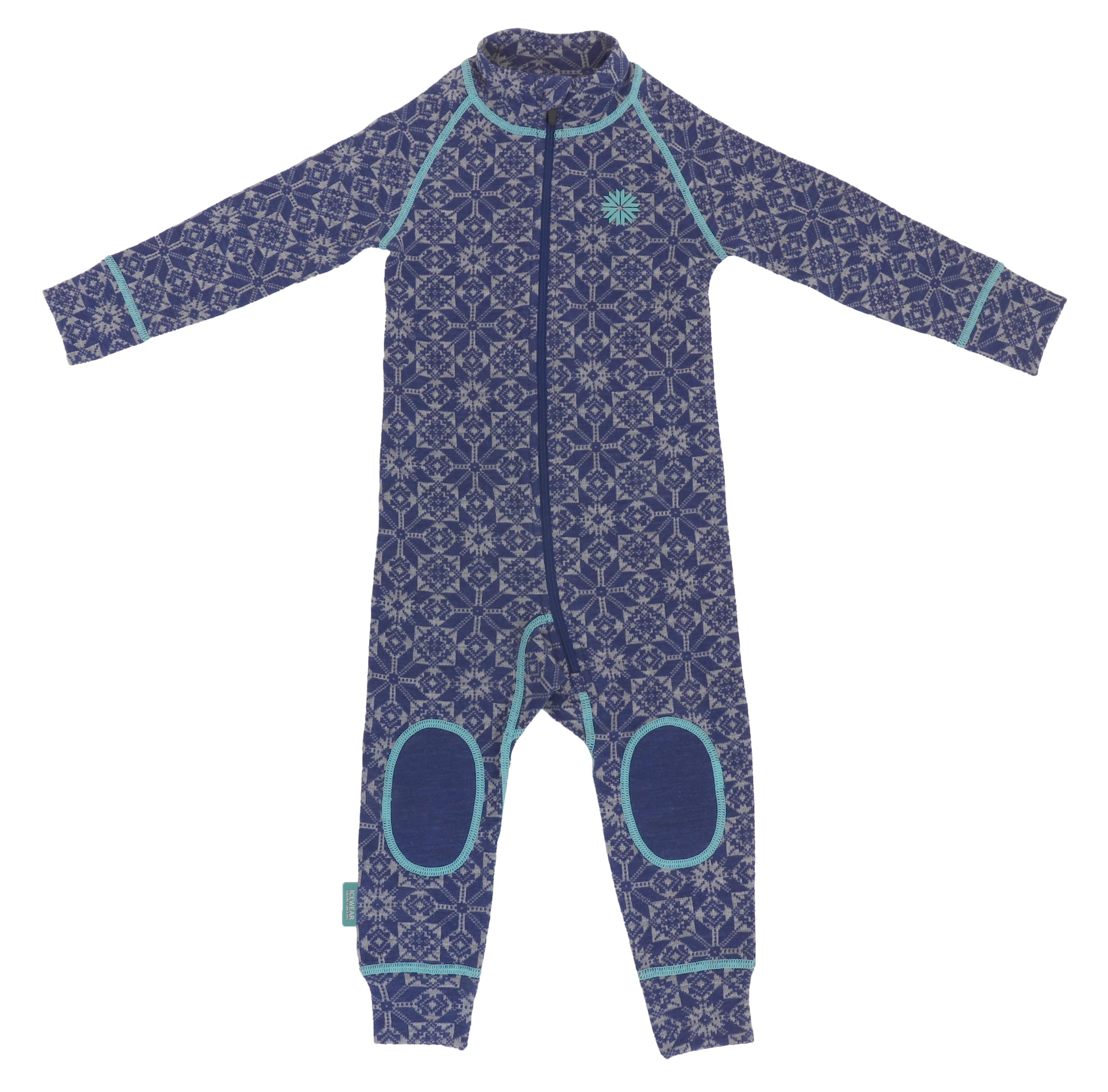 ICEWEAR Hvítanes kids merino wool overall (Blue, 1-2 years)