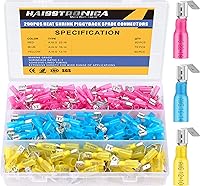 Vista 14 de Haisstronica 260 conectores de pala termorretráctiles, terminales de pala hembra y macho de desconexión rápida para embarcaciones, electrónica