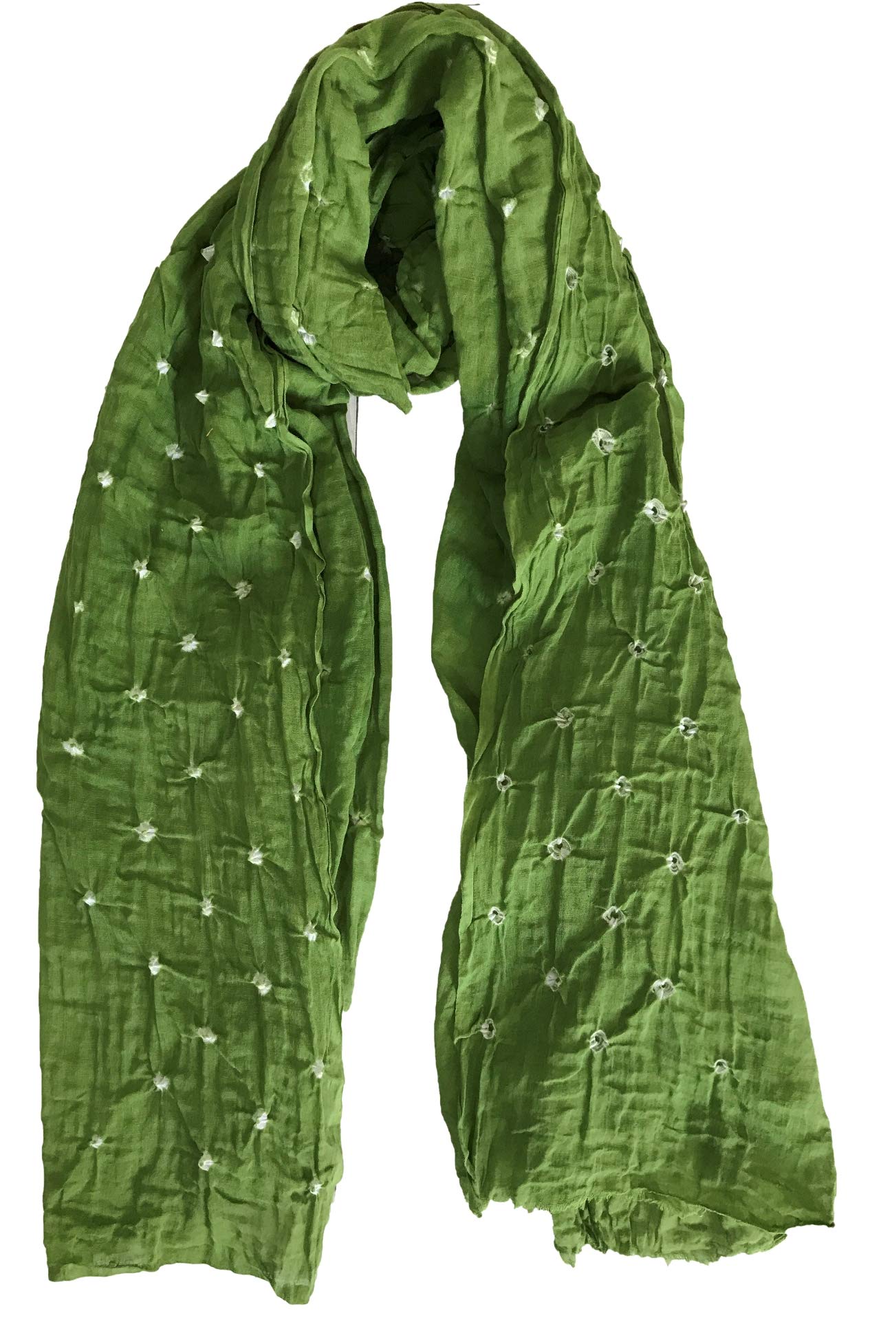 Kkrish Handcrafted Soft Touch Pure Cotton Bandhej (Bandhni) Stole.-picture-49