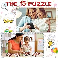 Vista 5 de Juego de rompecabezas de 24 piezas con 15 números de diapositivas, juego educativo de inteligencia y coeficiente intelectual para adolescentes
