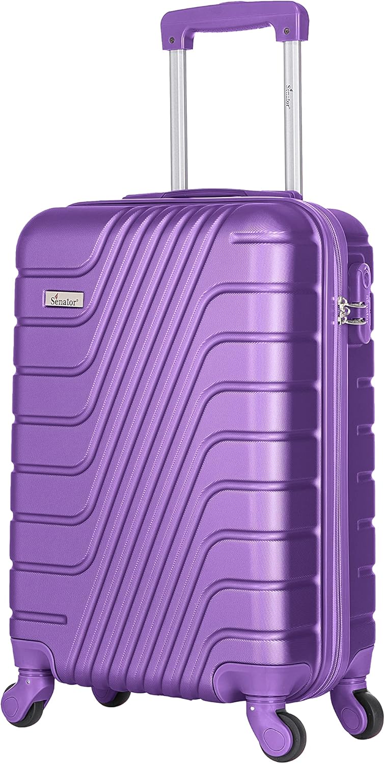 Senator ABS Hard shell Travel Luggage Trolley Carry on Suitcase with 4