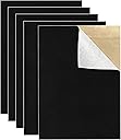 5PCS Self Adhesive Felt Sheet - Black Felt Sheets with Adhesive Backing for Drawer/Jewelry Box Liner (9" x 11")