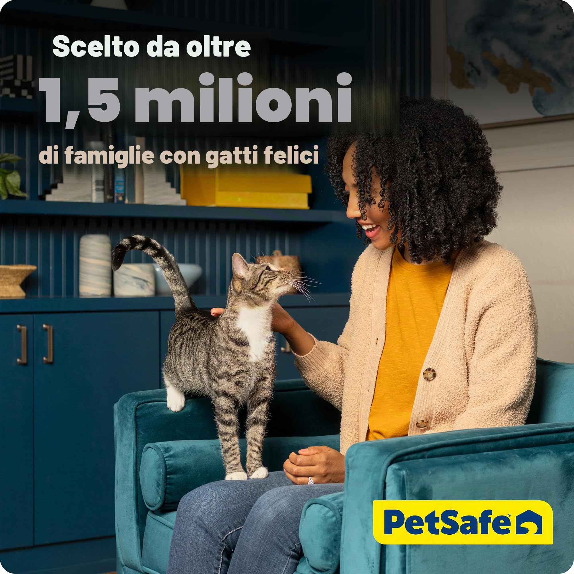 PetSafe ScoopFree Crystal Pro Legacy, lettiera automatica autopulente per gatti, con sensore di movimento scoperto, con contatore sanitario integrato, include 1 lettiera in cristallo usa e getta