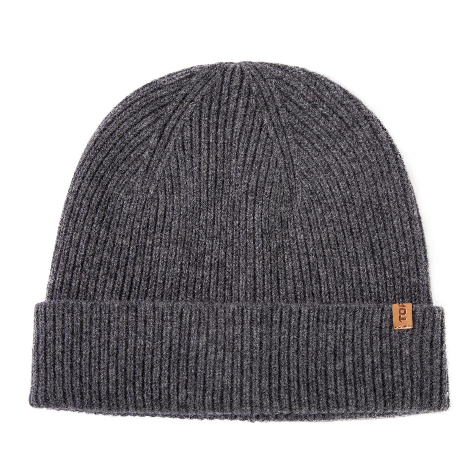 TOP-EX Gorro de invierno unisex de lana merino de cachemira, de gran tamaño, con diseño de calavera