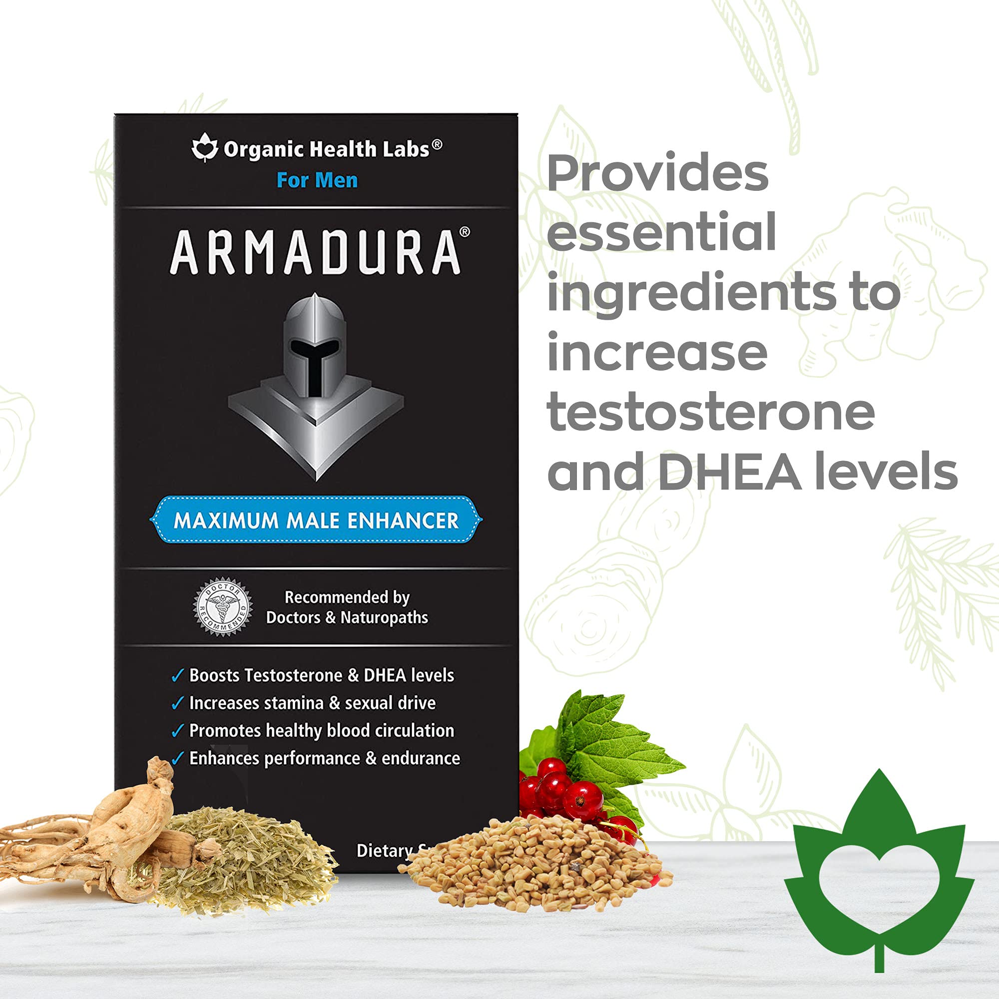 Armadura Testosterone Booster for Men, Male Enhancing Formula with