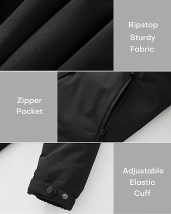 wantdo Girl's Breathable Windproof Ski Jacket Thick Winter Coat Hooded