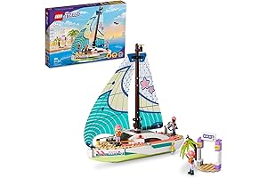 LEGO Friends Stephanie's Sailing Adventure: Buildable Toy Boat for Kids 7 Years Old and Up