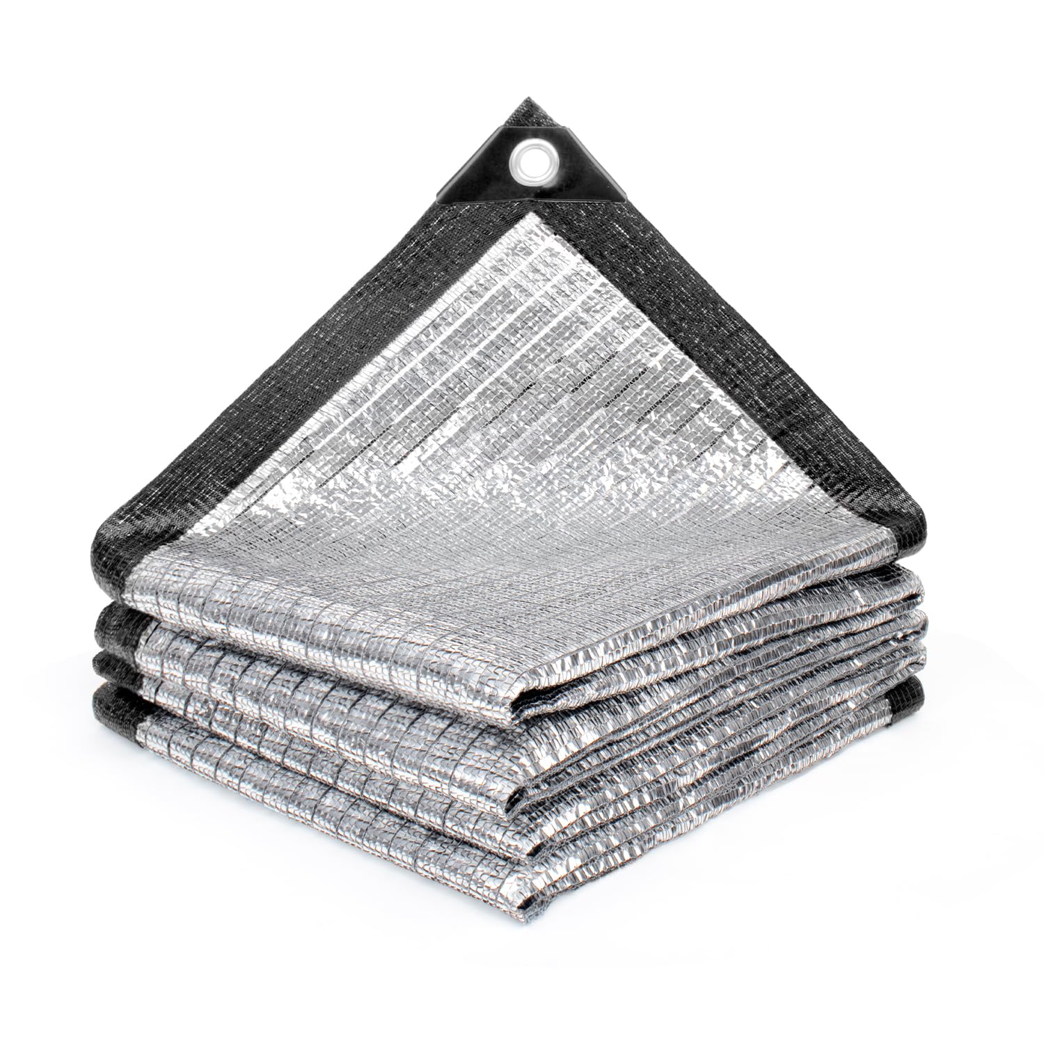 Photo 1 of Cool Area Aluminum Sun Shade Cloth Reflective Silver Tarp, 20x20FT, 85%