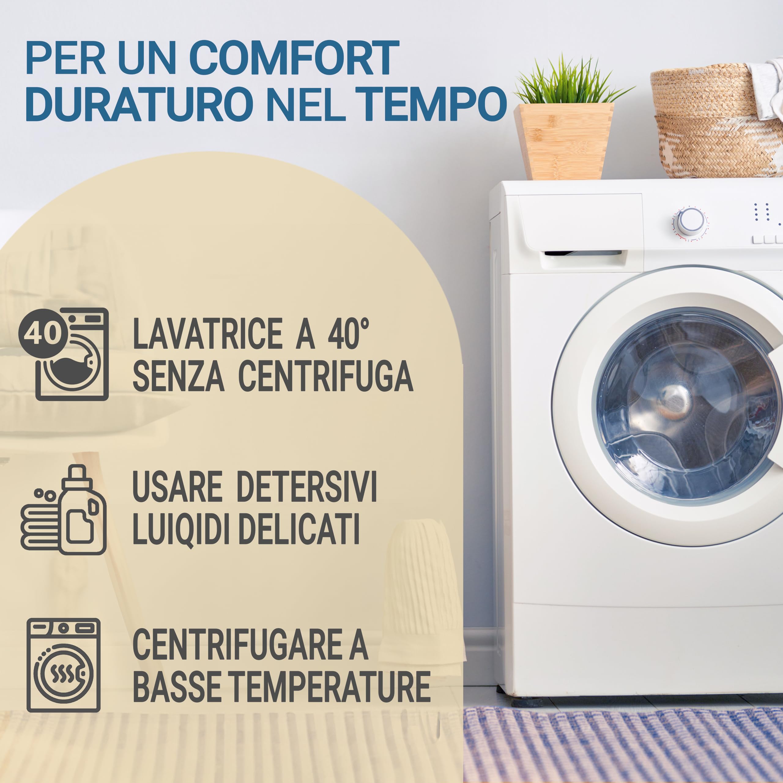 Dorian Home - Piumino Invernale Letto in Vera Piuma d’Oca 360 gr/m², 5 Punti di Calore, Anallergico e Antiacaro, 100% Cotone – Made in Italy (250 x 200 cm, Saint Moritz - 50% Piumino 50% Piumette)