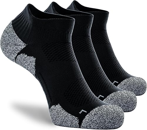 CWVLC Paquete múltiple de calcetines deportivos de compresión acolchados unisex 3-pairs Black, 3-pairs Charcoal, 3-pairs Light-green, 3-pairs