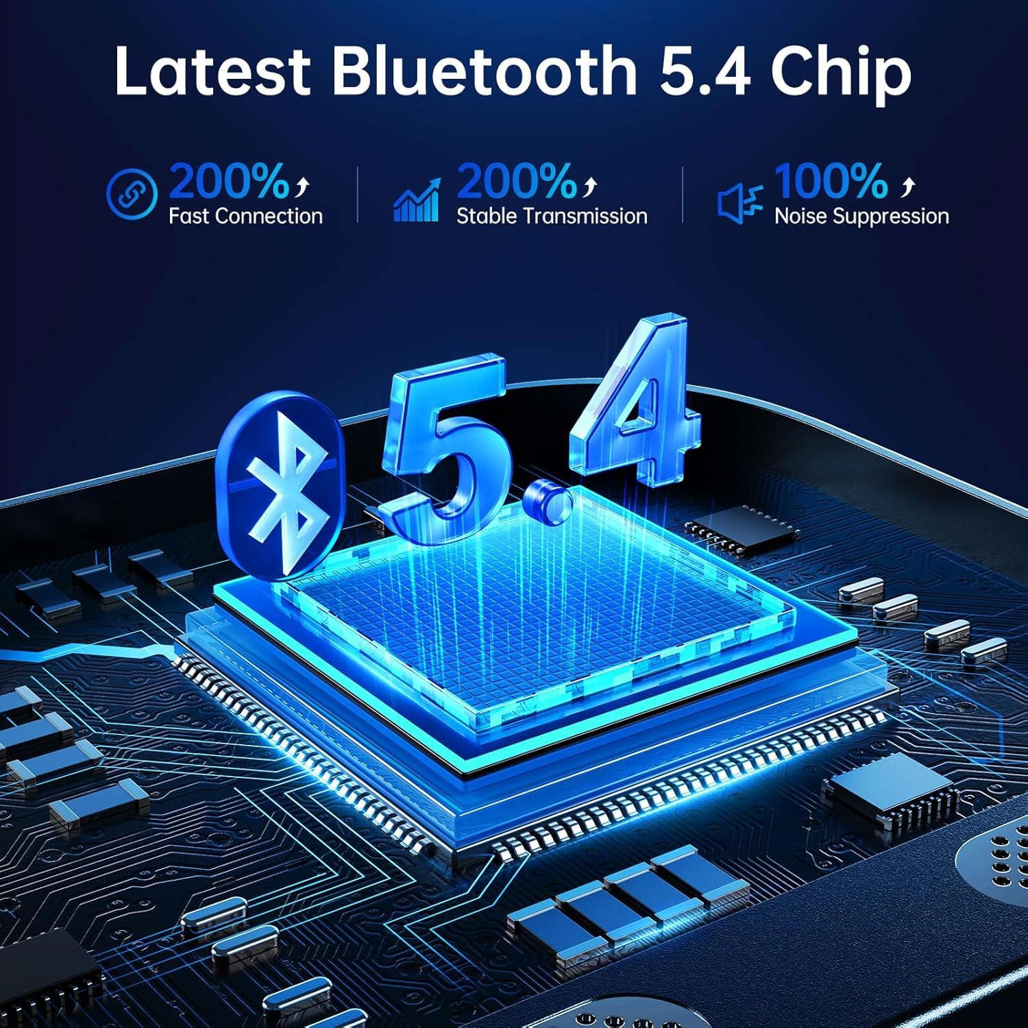 Transmetteur FM Bluetooth 5.4 Adaptateur voiture 54 W (PD 36 W et 18 W) [Double micros plus puissants] [Interrupteur d'éclairage] [son de basse hifi] [Charge rapide] Récepteur radio sans fil appels