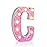 Foaky Pink Light up LettersPink Party Decorations,Girls Room Decor,Glitter Light Up Letters,Alphabet Letter Sign for Night Light Birthday Party Girls Gifts, Home Bar DecorationC