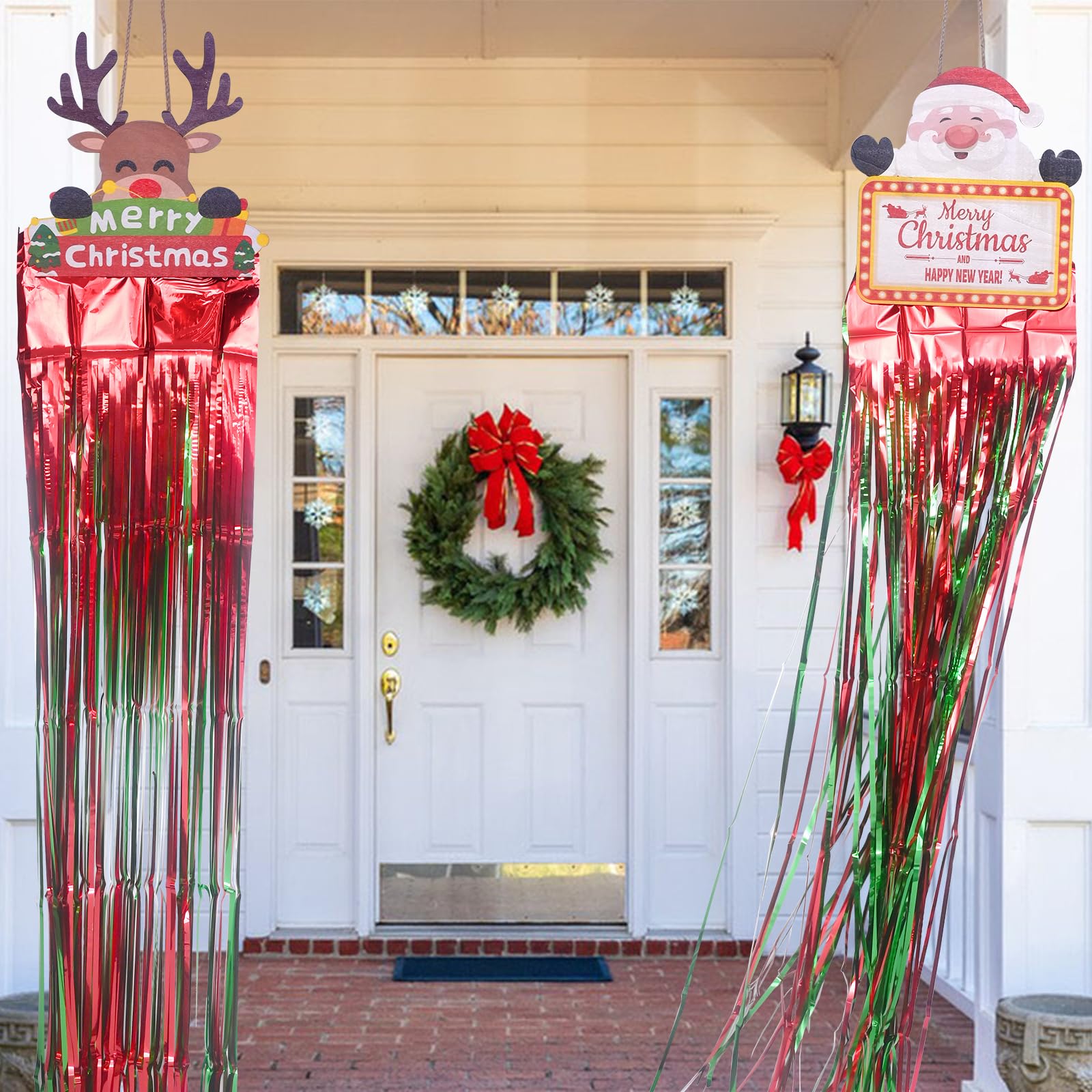 Amazon.com: Mega-L Christmas Decorations, Xmas Door Decorations, 2 Pack ...