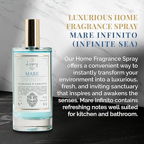 Miniatura 2 de Logevy Firenze 1965 Mare Infinito - Espray de fragancia Infinite Sea Luxury Home de Master Perfumer en Italia con notas refrescantes para cautivar