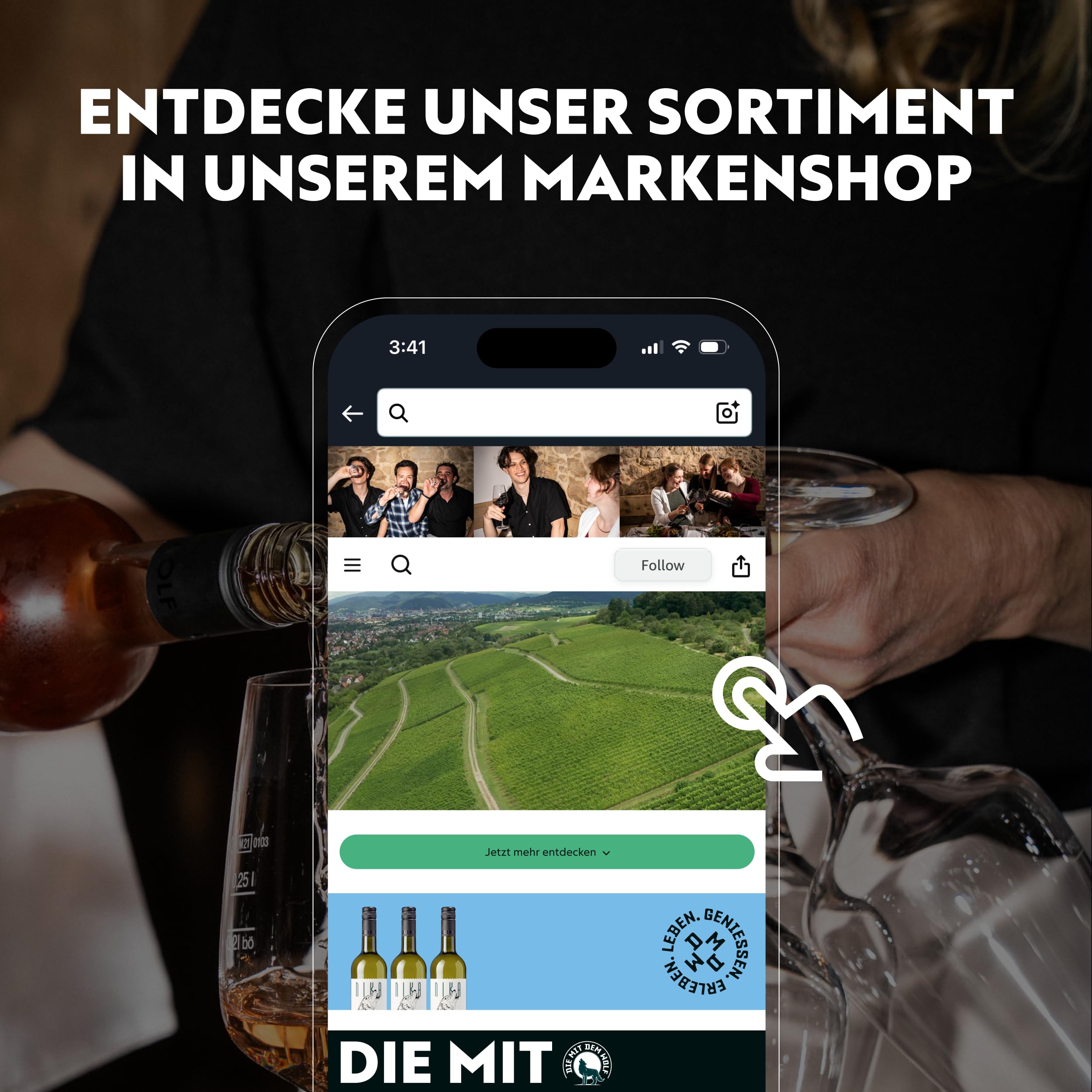 Wolfenweiler Leitwolf Probierpaket Weißwein - 6er Wein-Paket mit KIRA, NIKA, CITO - Weißwein trocken & feinherb aus Baden (6 x 0,75l)