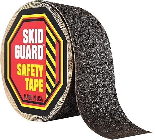 SKID GUARD Cinta de agarre para escaleras 2 x 15 pies Cinta antideslizante - Cinta de agarre negra antideslizante - Cinta antideslizante para