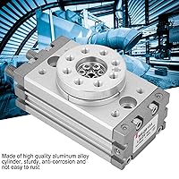 Vista 4 de Cilindro neumático MSQB-10A, cilindro neumático de rotación, aleación de aluminio 180 Deree C tipo cilindro aulic para la industria textil