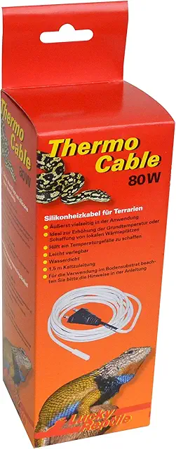 Cable Calefactor Terrario Lucky Reptile 80W - 6,5m Impermeable