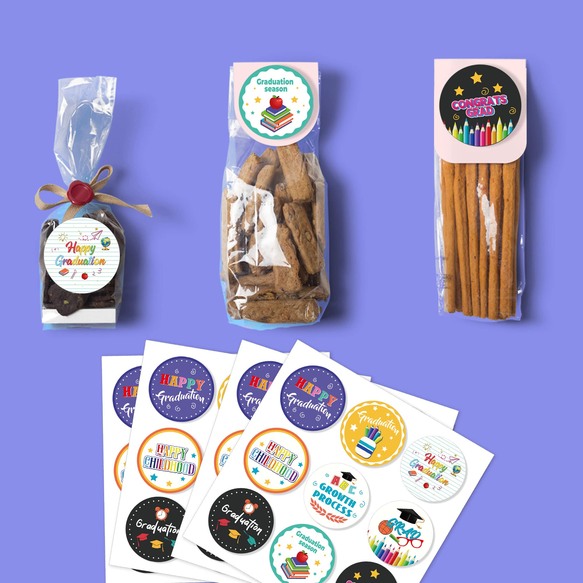 Preschool Kindergarten Graduation Round Stickers 2025 288pcs - Class Of ...