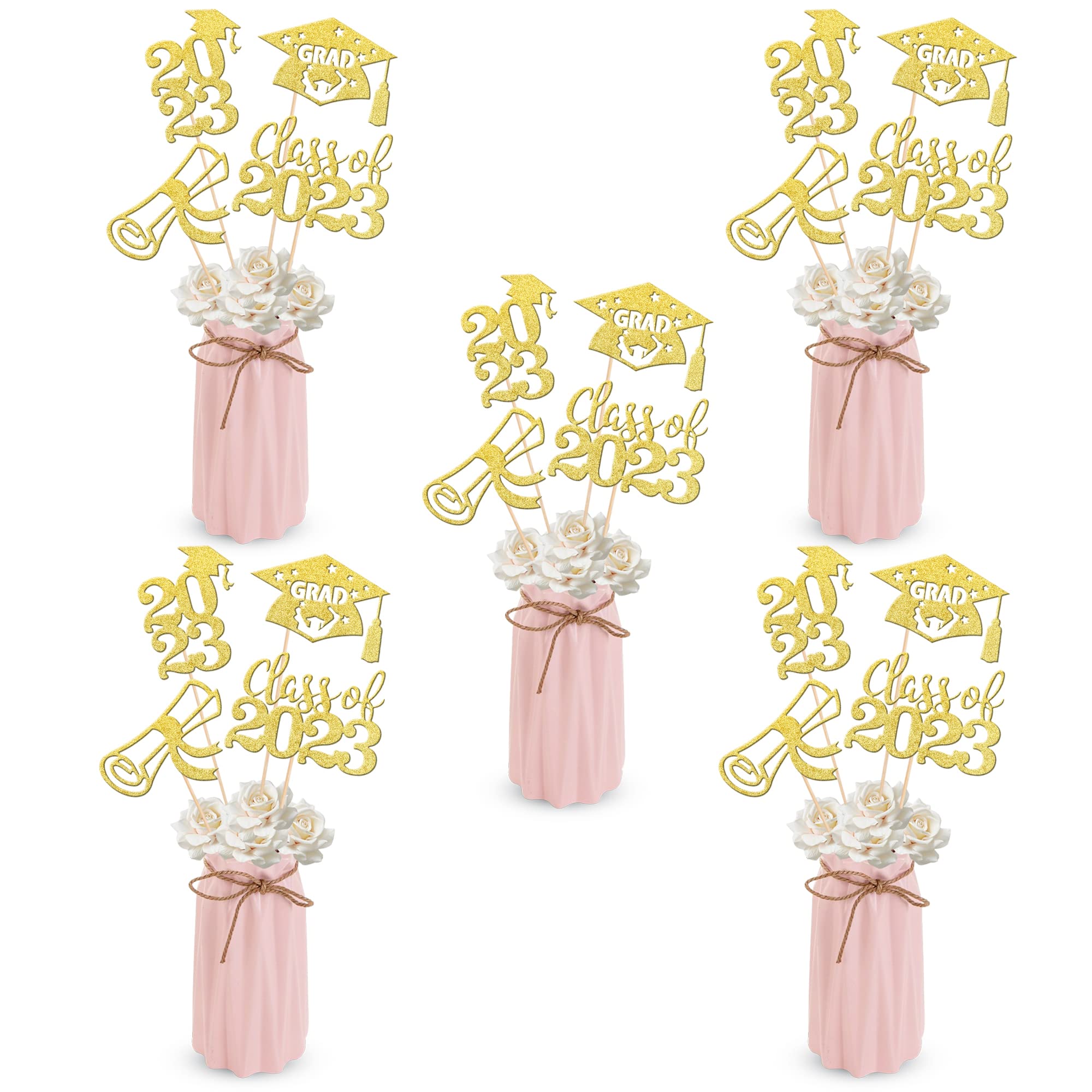Buy 12 PCS Class of 2023 Graduation Centerpiece Sticks Decorations