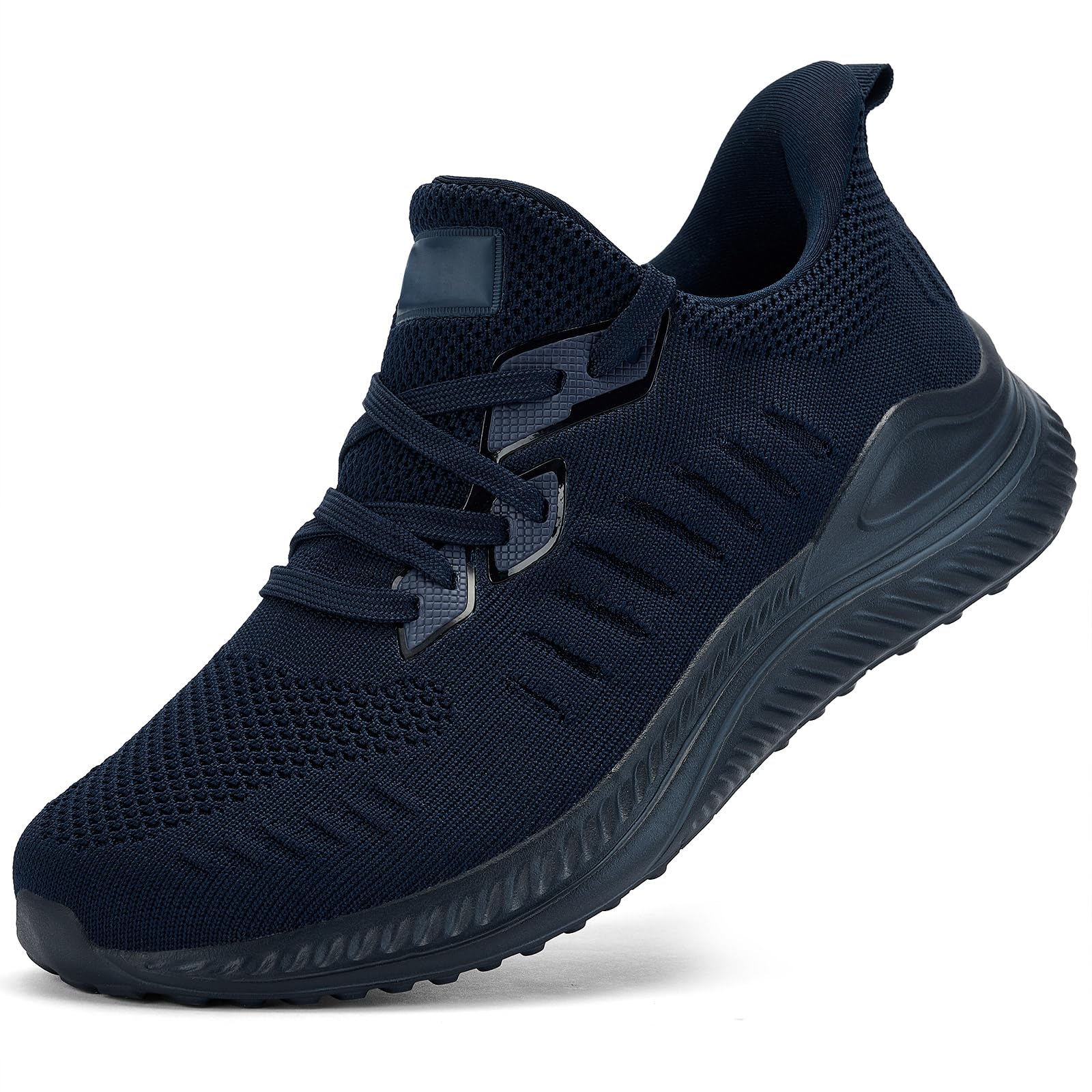 VRCLUB Mens Wide Sneakers - Slip On Memory Foam Walking Shoes Breathable Non Slip Tennis Running Shoe Ultra Lightweight Comfortable Workout Gym Jogging and Casual Sports — view 10