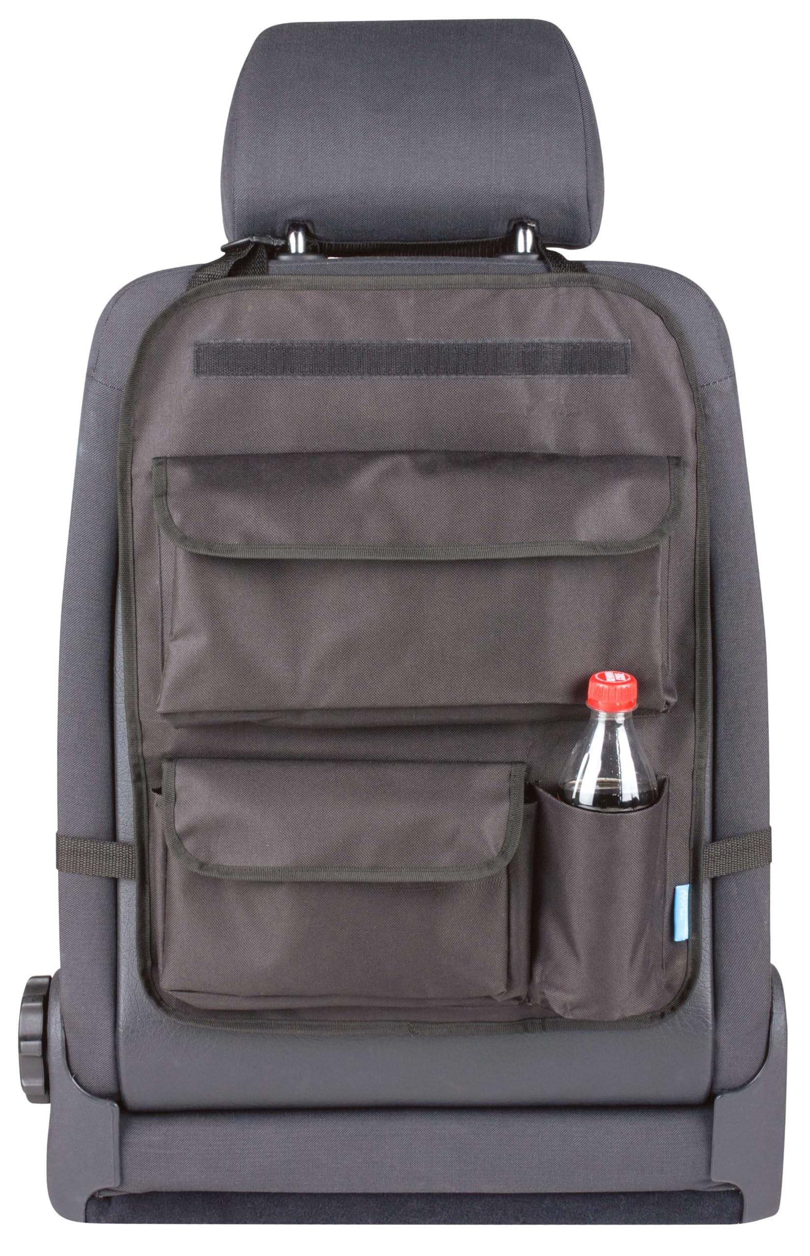 WALSER Borsa per sedili posteriori Maxi con porta tablet staccabile nero