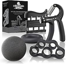 ALPHASKIN© Hand Grip, Gym Accessories, Hand Strengtheners for Training Grip, Finger Strength, Wrists, Forearms Strengthen, Set of 2 or 5