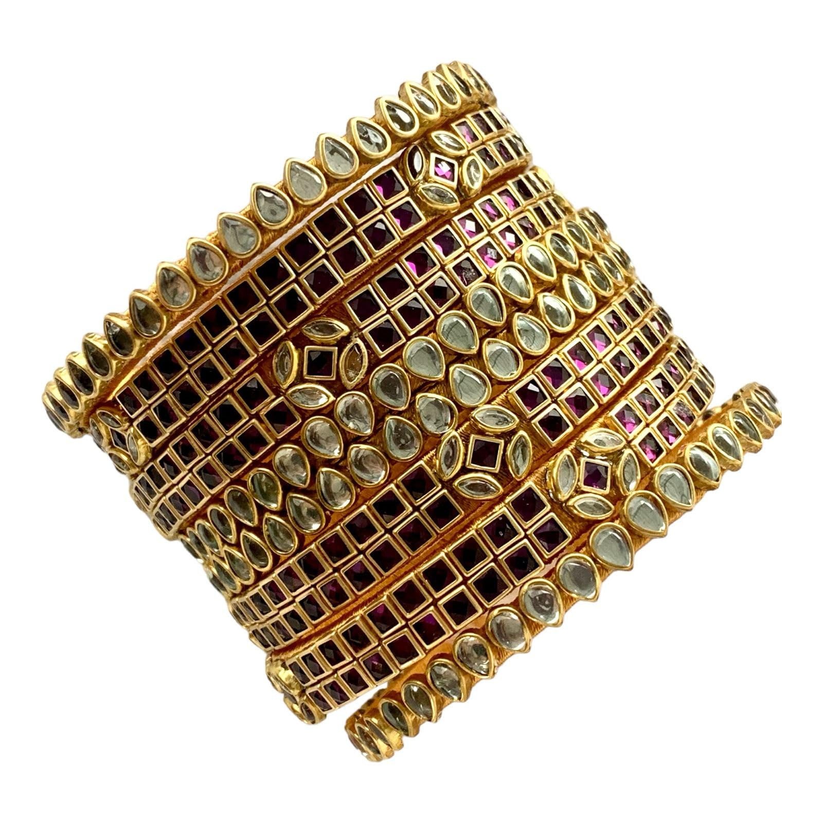 See full amazon price history chart for Little Lady Boutique Silk Thread Matt Kundan Stone Bangles For Women (PURPLE, 2.2) Little Lady Boutique Silk Thread Matt Kundan Stone Bangles For Women (PURPLE, 2.2) (B0CX8753VD) Amazon Price History, Amazon Price Tracker