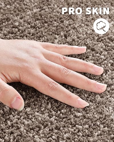 Miniatura 4 de Yimobra Alfombras de baño, extra suaves y cómodas, antideslizantes, absorbentes de agua y gruesas, lavables a máquina, alfombras peludas para duchas