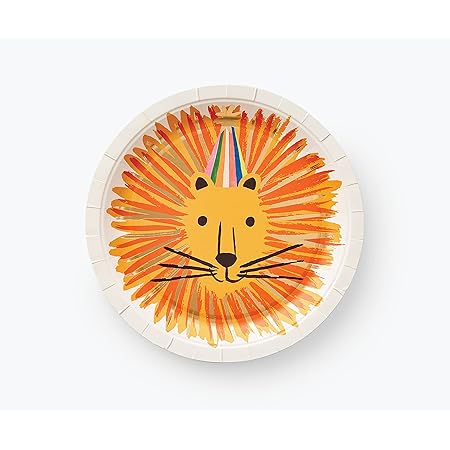 Amazon.com: RIFLE PAPER CO. Party Animal Large Plates, 9