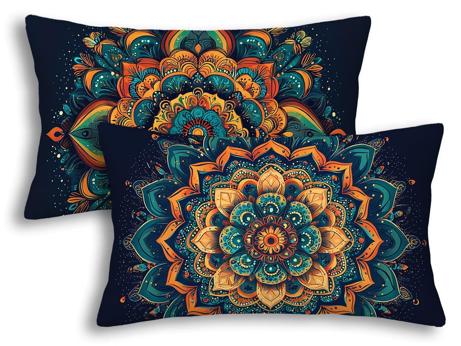 Housse Coussin 50x80 cm Lot de 2 | Idée Cadeau Femme Déco Salon