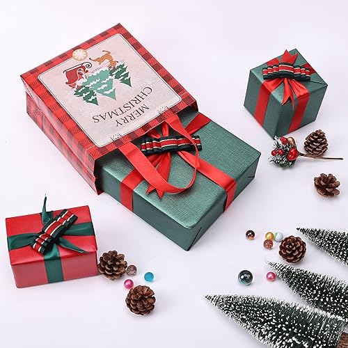 Miniatura 7 de Mr. Pen - Bolsas de regalo de Navidad reutilizables, 12 unidades, bolsas de regalo de Navidad con asas, bolsas de Navidad reutilizables para