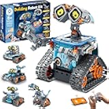 Sillbird Robot Building Kit with Remote Control Christmas STEM Gifts for Kids Age 8-12, Coding Robotics Technic Toy Set for Boys' Birthday, Buildable 5-in-1 Models with 435 Pieces