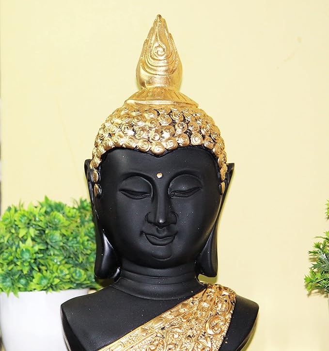 Buy FoAr Angle Resin Big Size Buddha Head Statues for Living Room