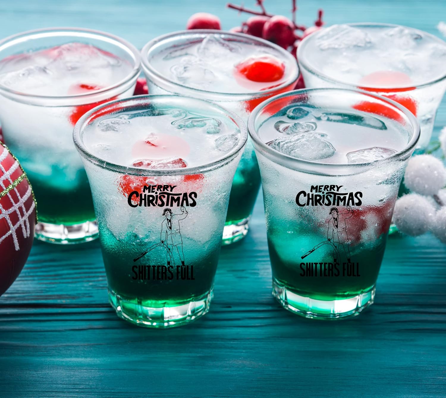 COOL AF Shitters Full Christmas Vacation Shot Glass - Cousin Eddie Griswold Christmas Vacation Gifts - Image 3