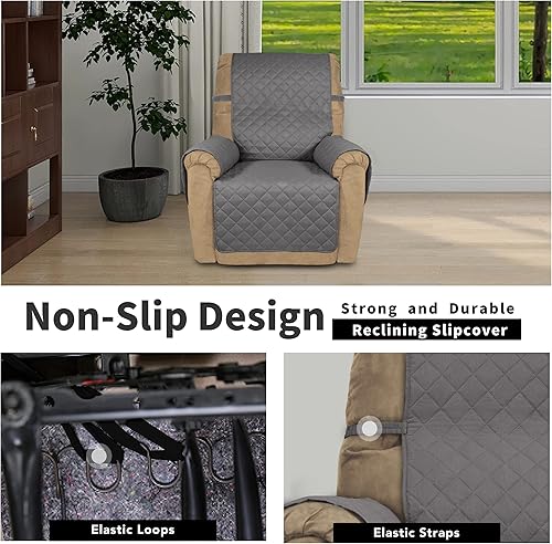 Miniatura 1061 de Easy-Going - Funda reversible para sofá, resistente al agua, con varillas de espuma y correas elásticas, protector de muebles para mascotas y perros