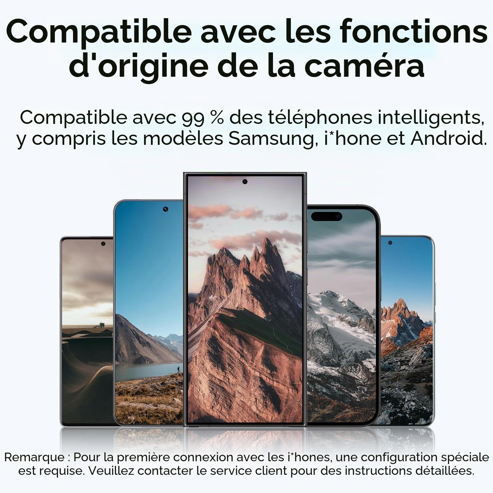 TELESIN° Smartphone Handle Grip, Poignée pour Smartphone avec Détachable Télécommande Bluetooth, Smartphone Handle Grip Perches Selfie, Poignée Smartphone Perches Selfie pour Android