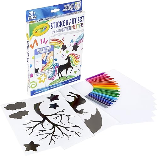Miniatura 2 de Crayola Silhouette Art - Kit de calcomanías de expansión de crayón, regalo para niños, 8, 9, 10, 11, multicolor (04-0389)