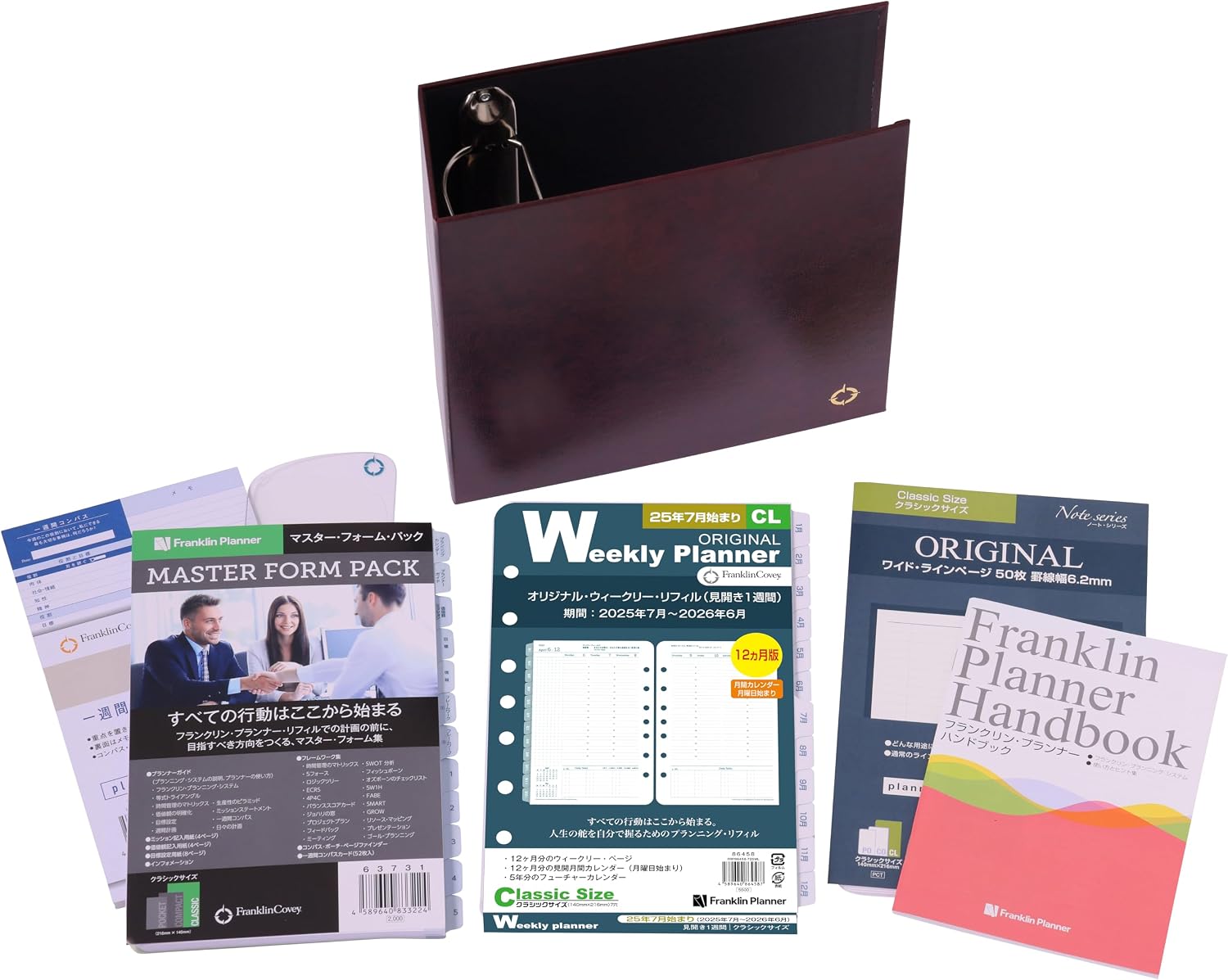 Franklin Planner Refill Kit, Week of Spreading, Begins July 2025, 12 Months Edition, Pocket Size 86445