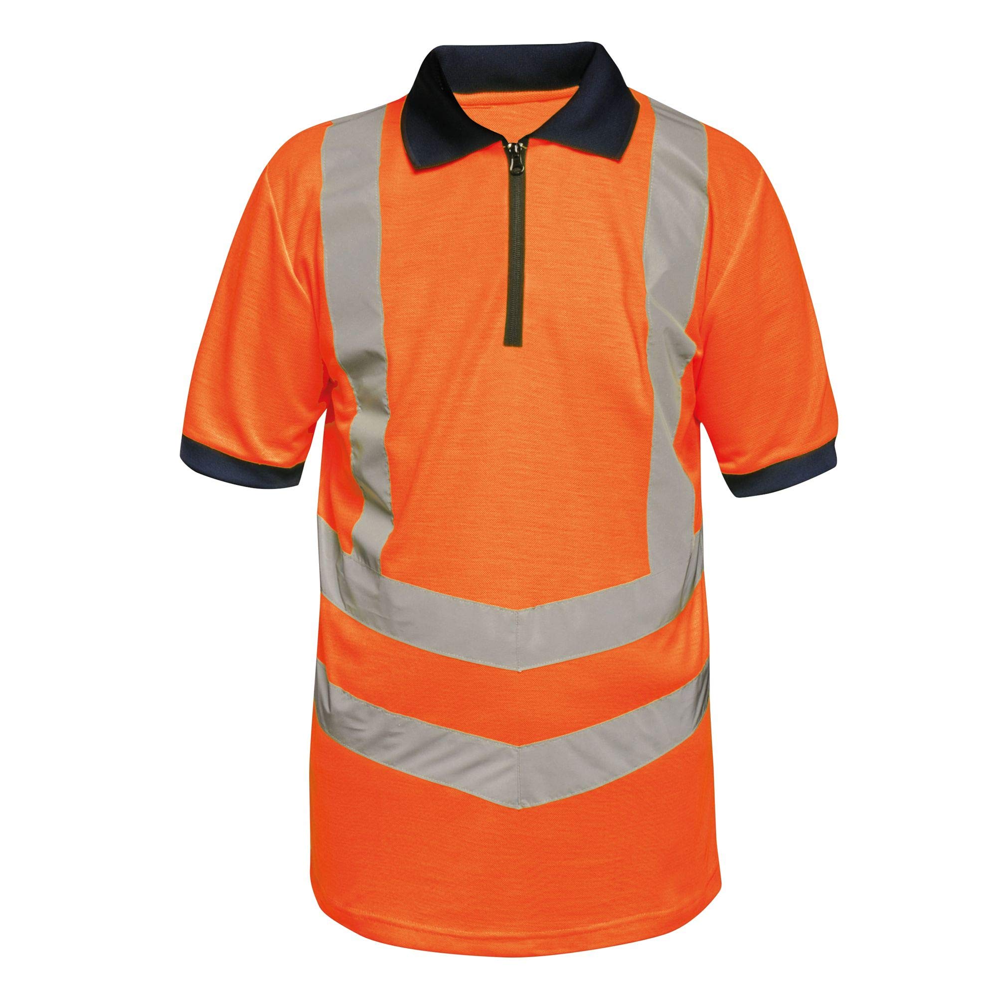 Regatta Professional Hi-Vis Quick Drying Polo, Orange/Navy, M