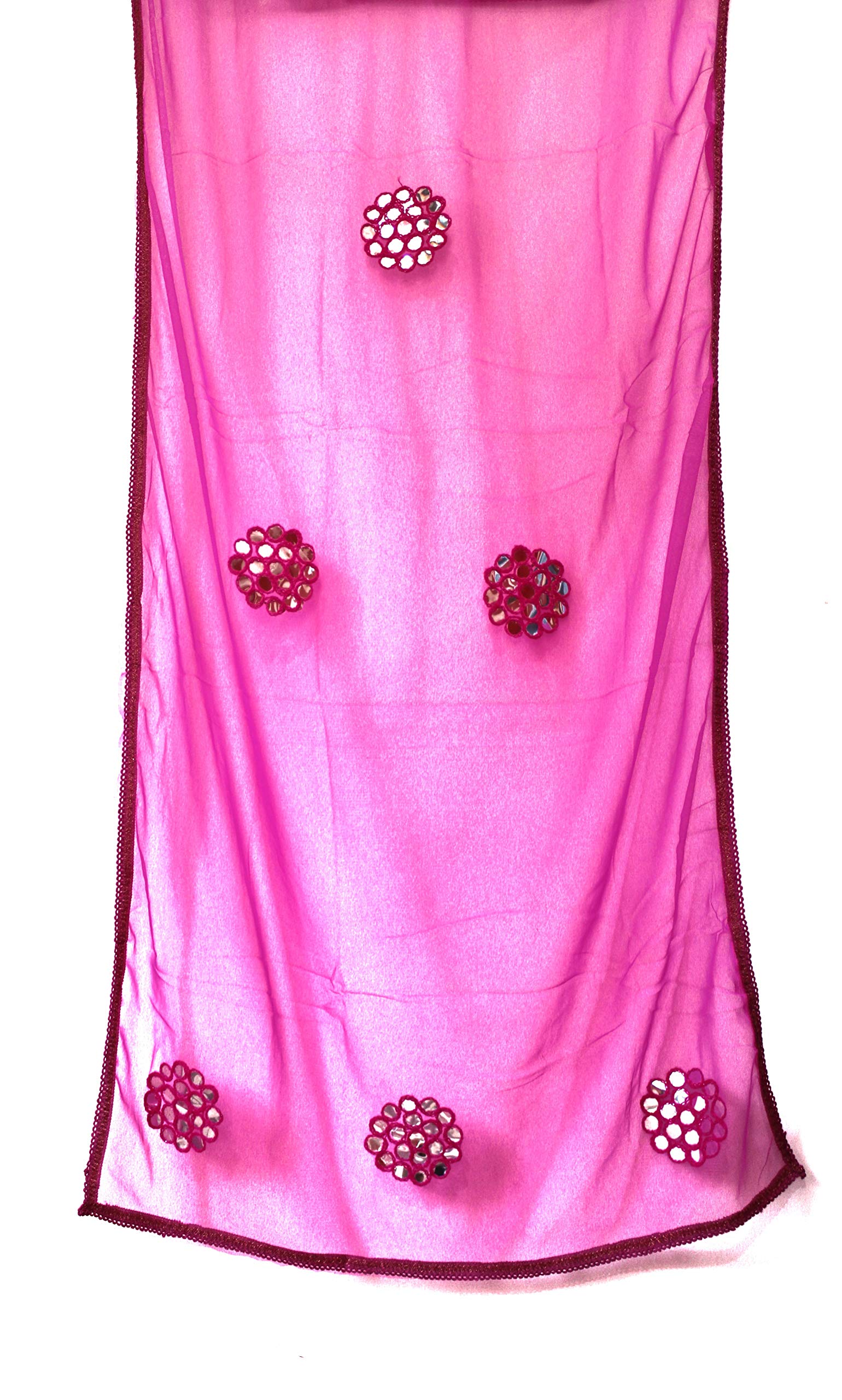Ajmera`s Beautiful Net Embroidery Dupatta For Women`s (mirror work)
