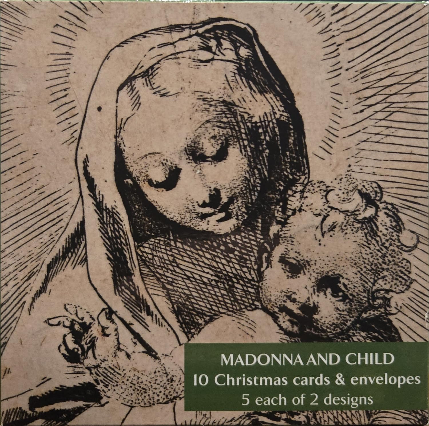 Fitzwilliam Museum Christmas Notecard Wallet, 5 Each Of 2 Designs