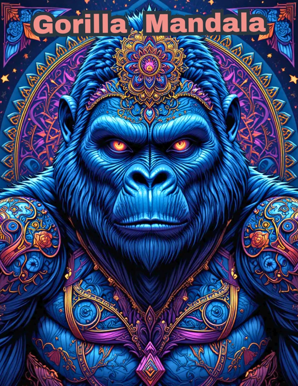 Gorilla Mandala Coloring Book: Stress Relief Animal Designs for Adults with Geometric Patterns for Relaxation
