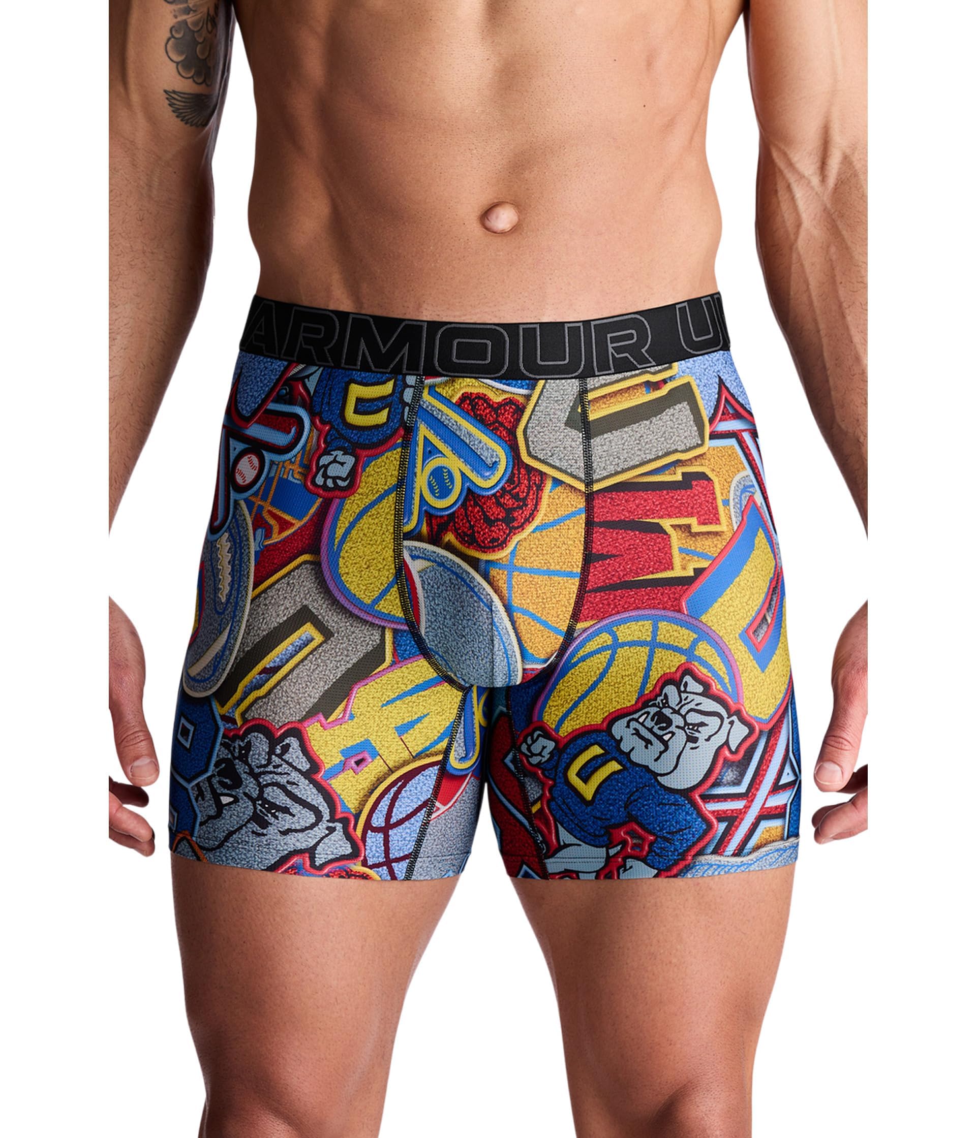 Under Armour Performance Tech Mesh Graphic 6" Boxer Briefs Ropa Interior de Hombres Hombre (Pack de 3)