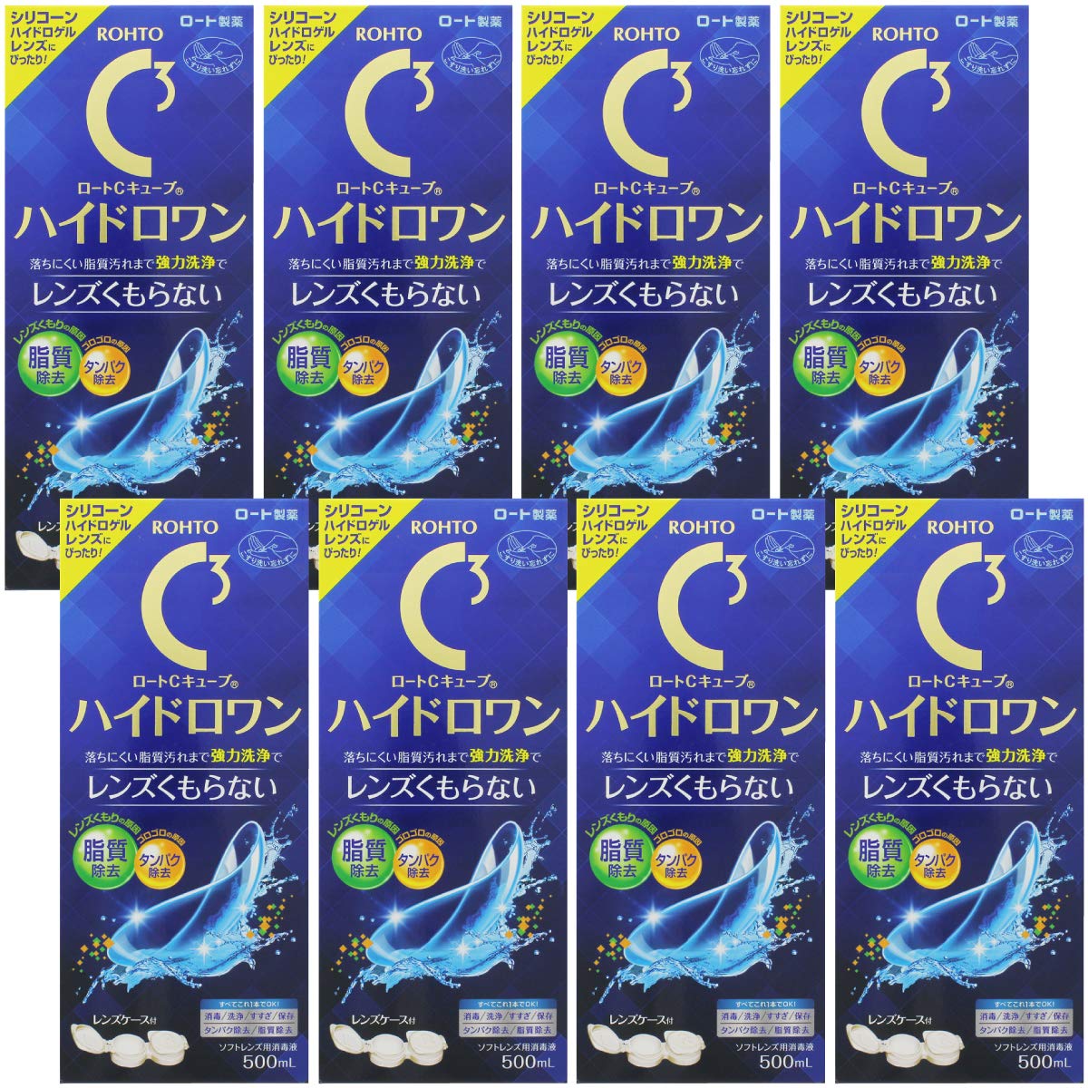 Amazon | ロートCキューブ ハイドロワン 500ml × 8本 | ロート製薬