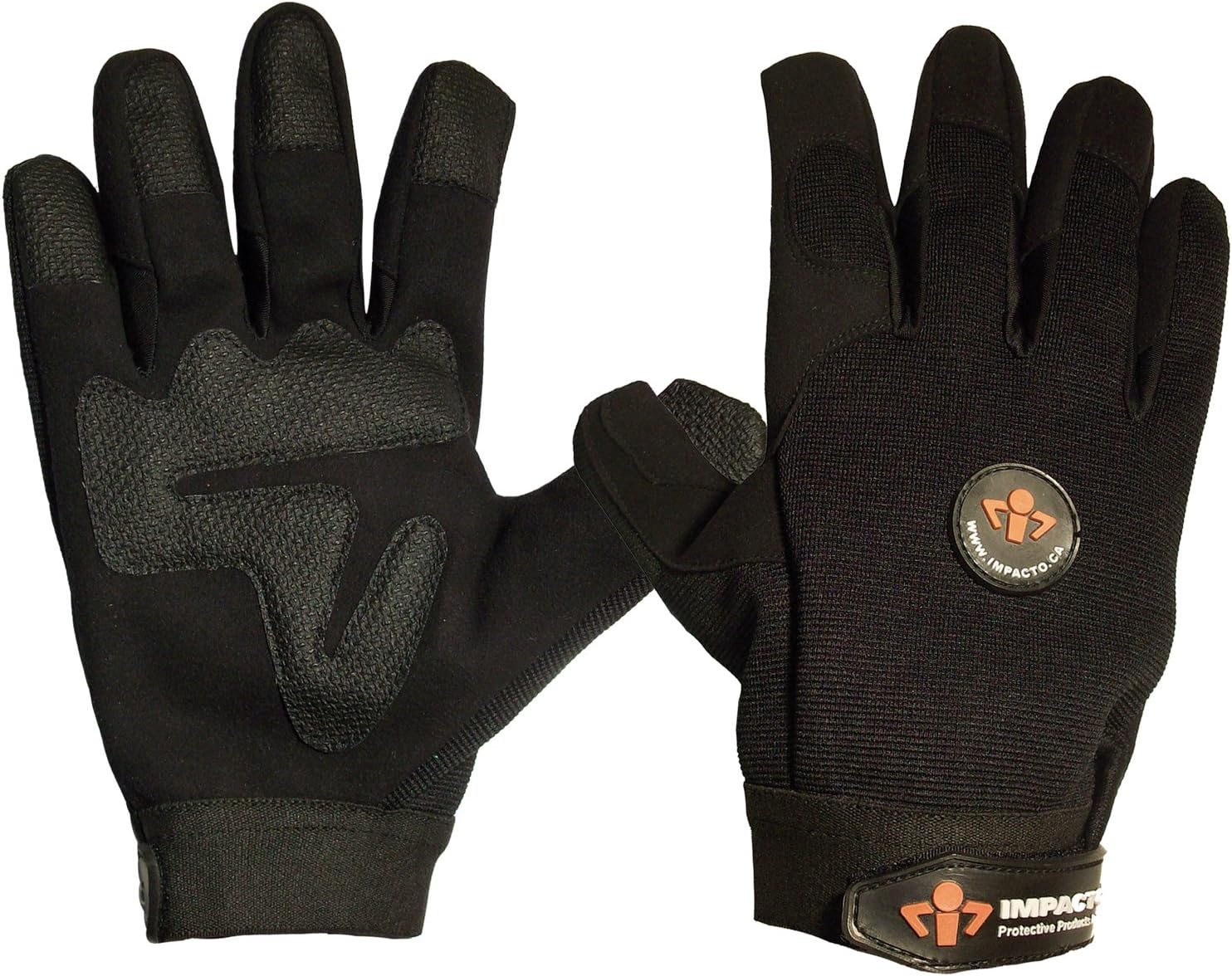 Impacto AV40830 Anti-Impact Mechanic's Glove, Black
