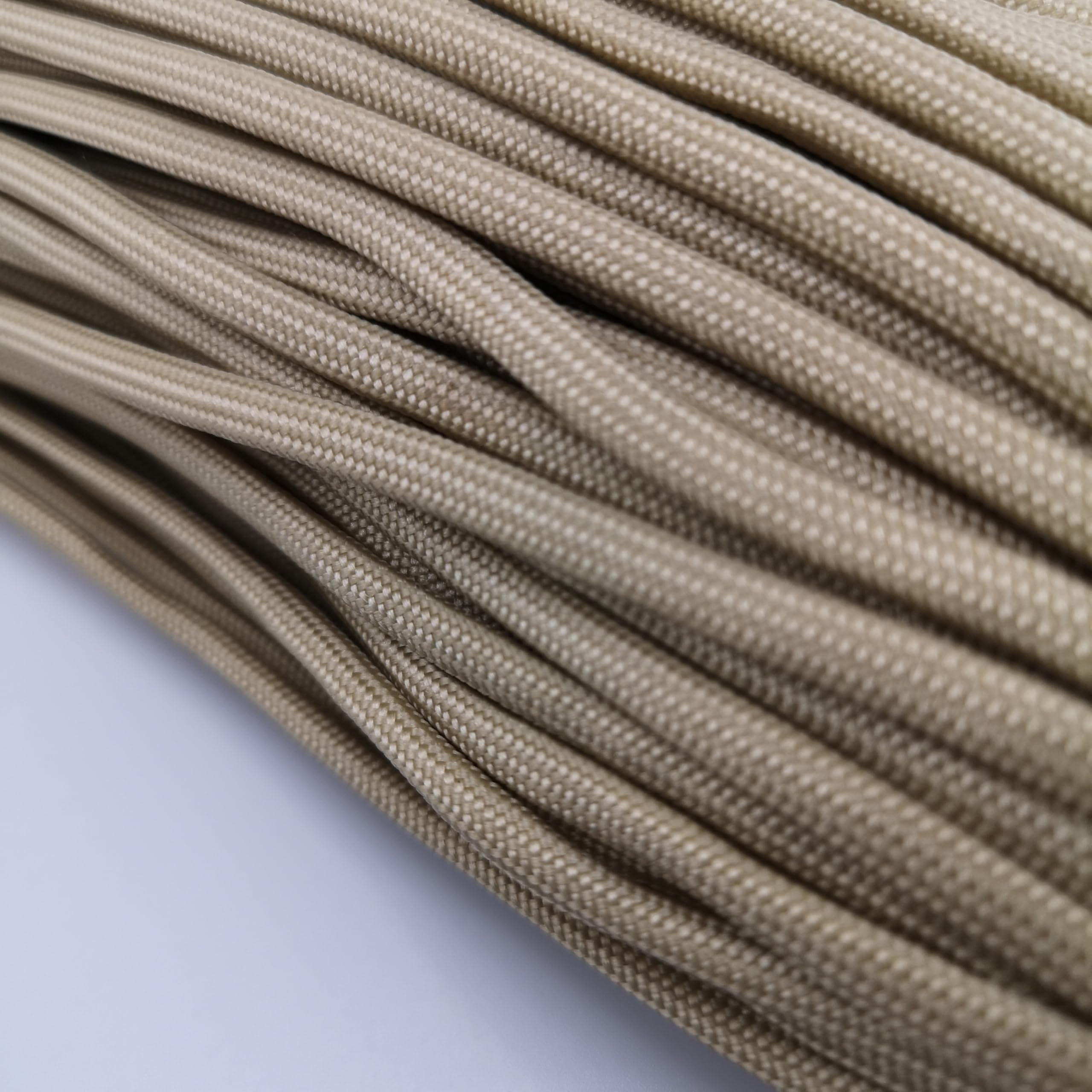 4mm Paracord – Secure Tents, Build Shelters & Handle Emergencies - Heavy-Duty Nylon Cord (Sand, 10 meters / 32 ft)